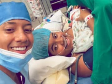 Jombriel celebra la llegada de su primer hijo en plena Nochebuena