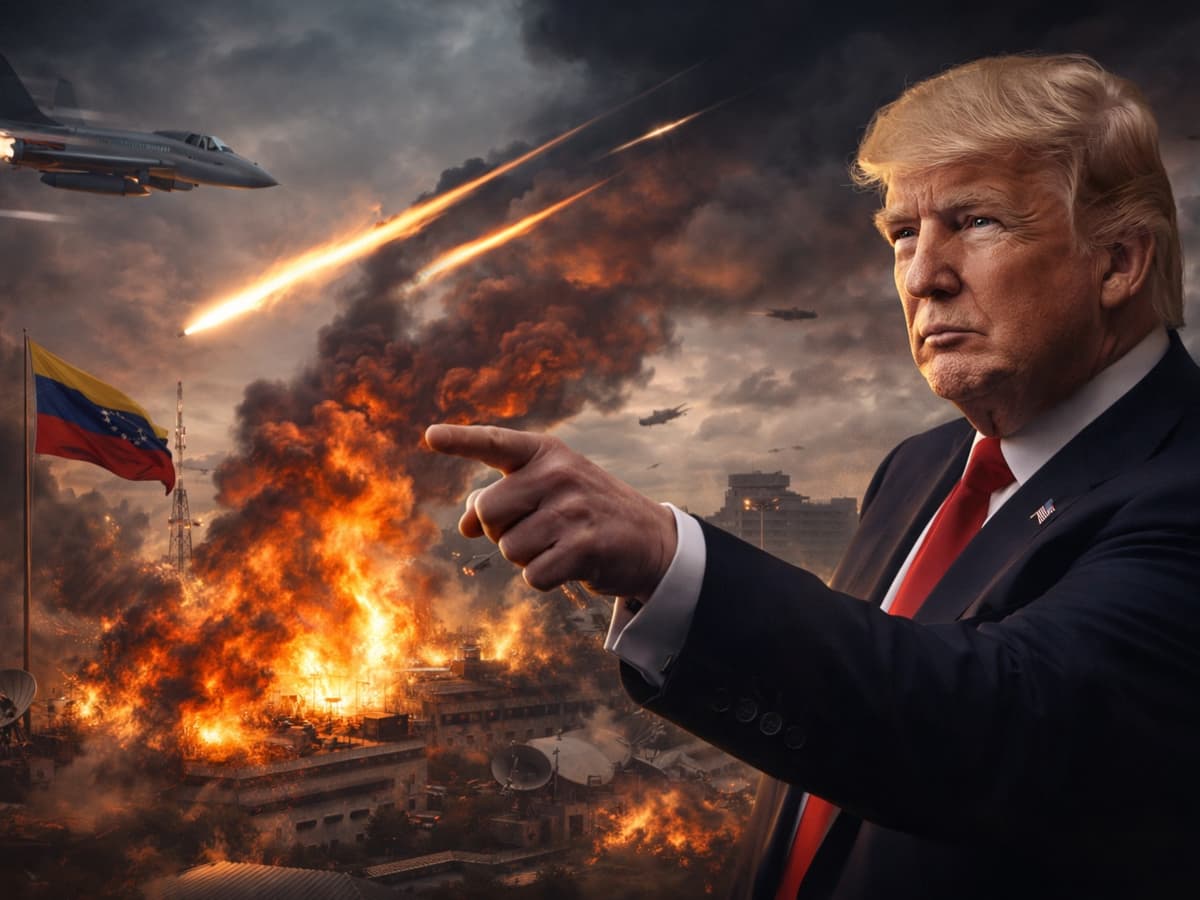 Trump ordena ataques a instalaciones militares en Venezuela