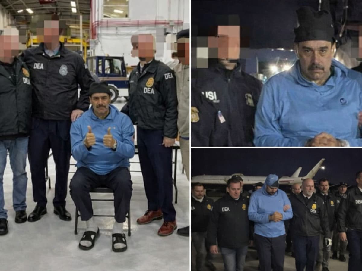 “Good night, happy New Year”, dijo Maduro mientras caminaba esposado y escoltado